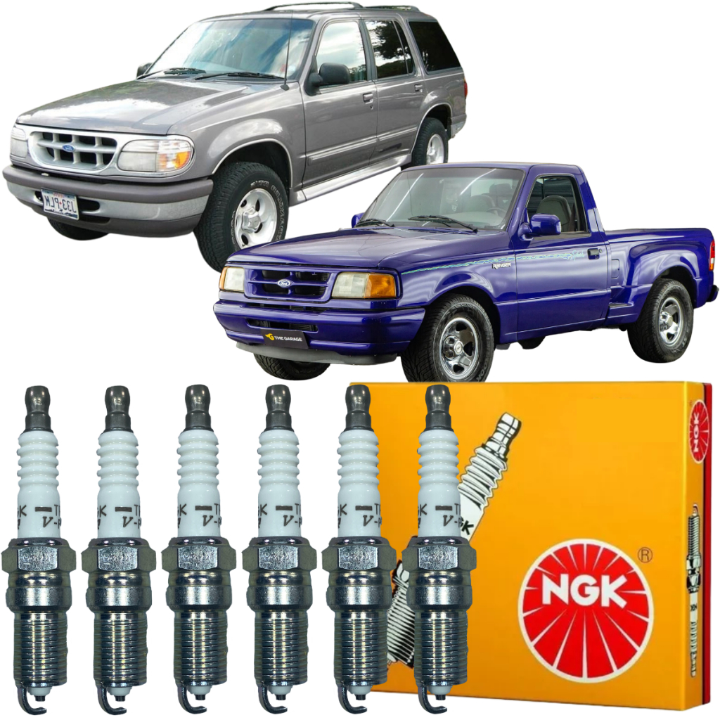 Jogo Kit 06 Velas De Ignição Ngk Ford Explorer Ranger 4.0