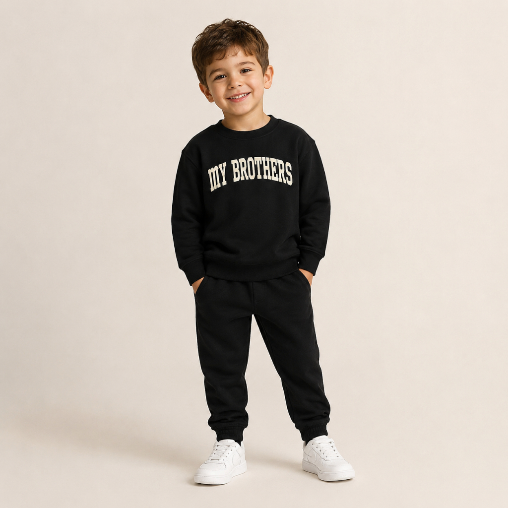 Conjunto Moleton Infantil  Careca My Brothers Estiloso e Quentinho Calça Jogger Super Confortavel