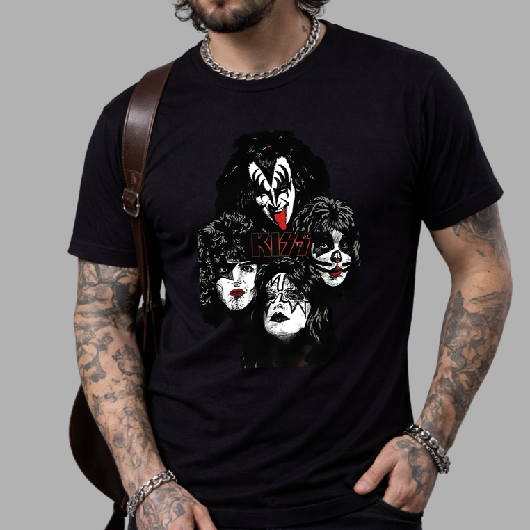 Camiseta Banda Kiss Rock Internacional HardRock Camisa Blusa Unissex Masculino Feminino 100% Algodão Top Premium