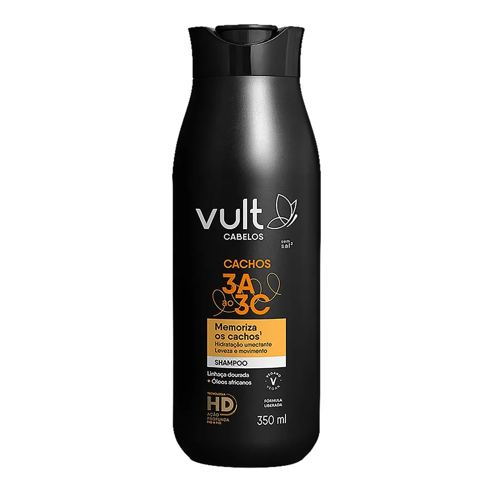 Shampoo Vult Cabelos Cachos 3A A 3C 350ml Original Vegano