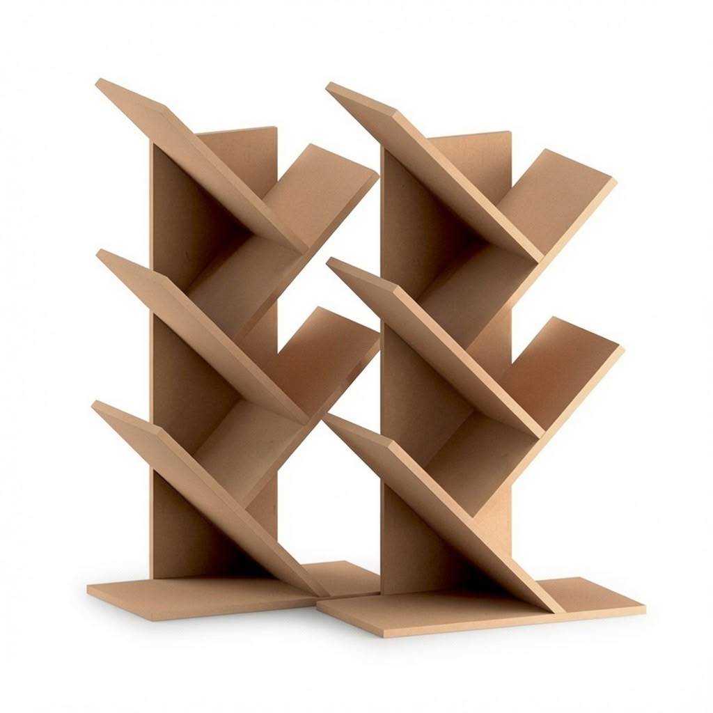 kit 2 Livreiro Porta Livros Revistas Prateleira Mdf 9 mm Nicho Organizador Decorativo Mesa Estante