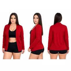 Cardigan Casaquinho Esportivo Lazer Proteção Solar UV Caminhada Corrida Academia Fitness Sem Zíper