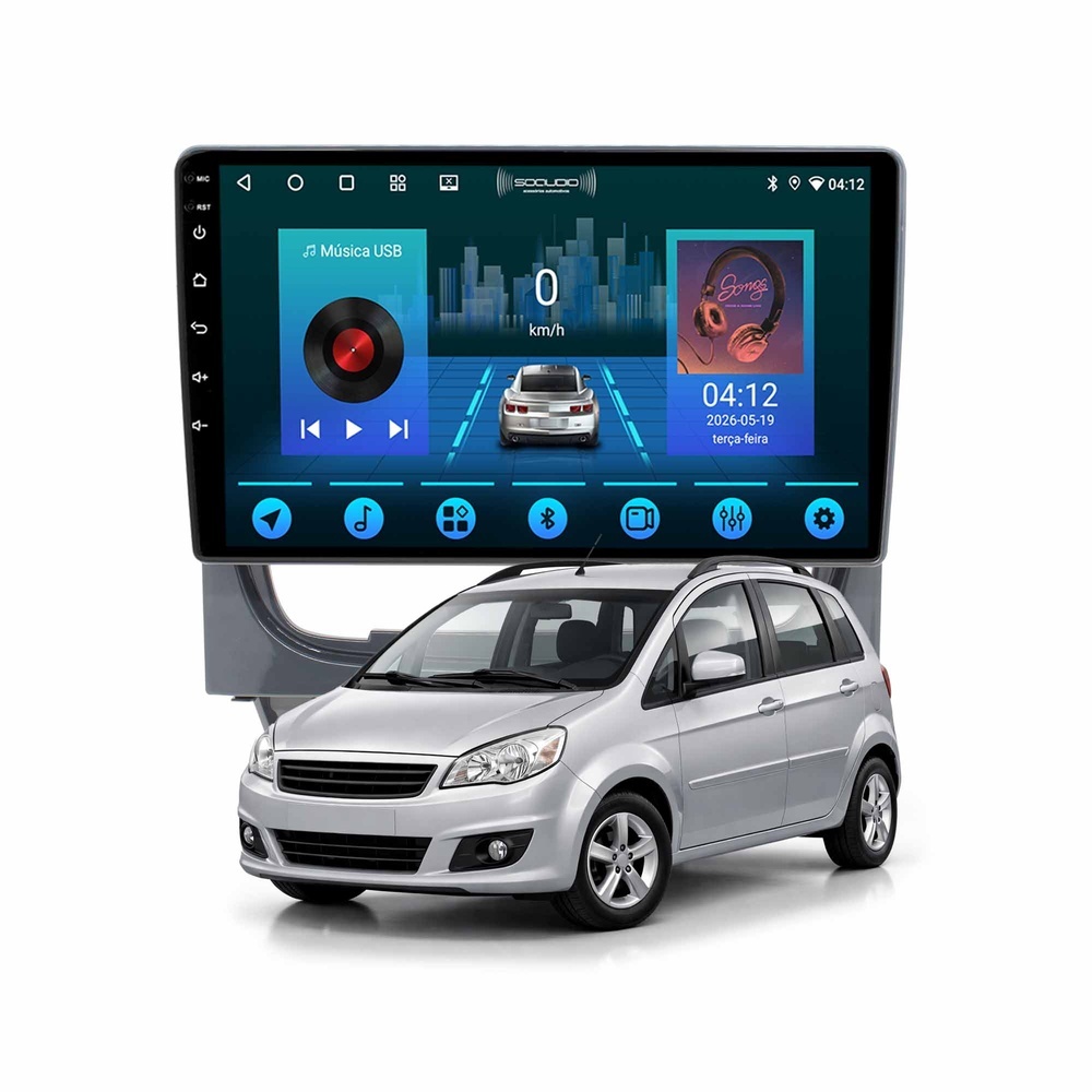 Multimídia Strada Siena 2013 A 2020 2ram+64gb Carplay Android Gps Bluetooth 9 Polegadas
