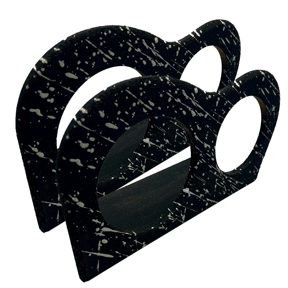 2X Régua Corneteira Mdf Pintura Splash Para 1 Driver E 1 Corneta tweeter