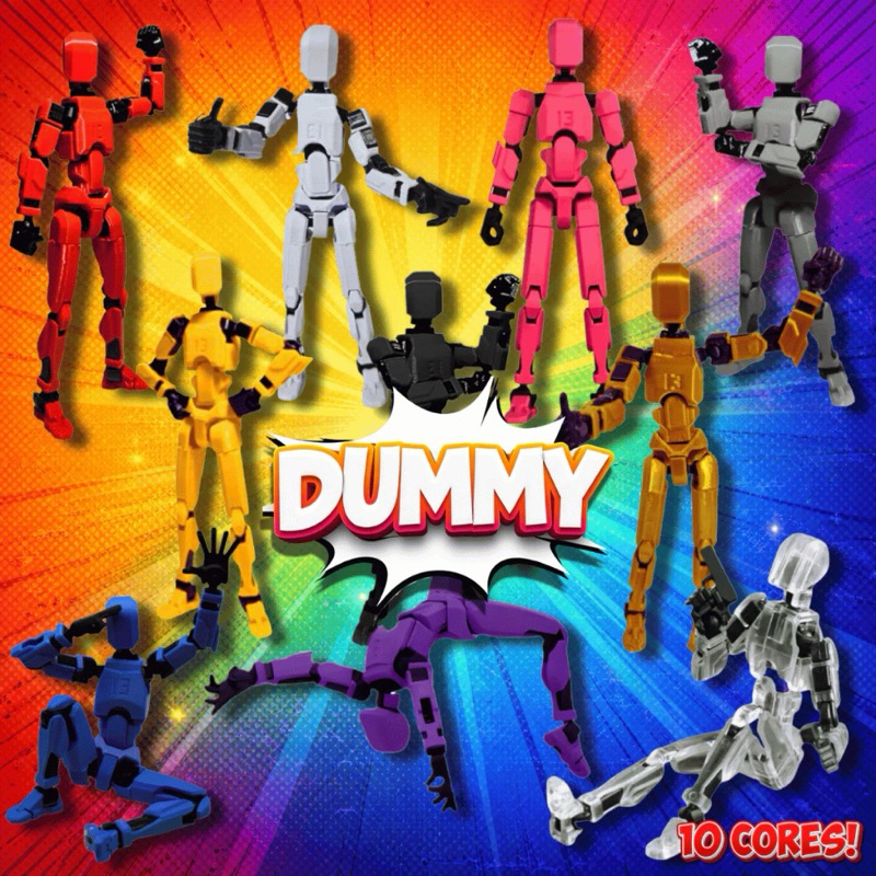 Boneco Dummy 13 Articulado Montagem 3D Presente Criativo Crianças Artistas Anatomia Stop Motion Desenho Ilustração