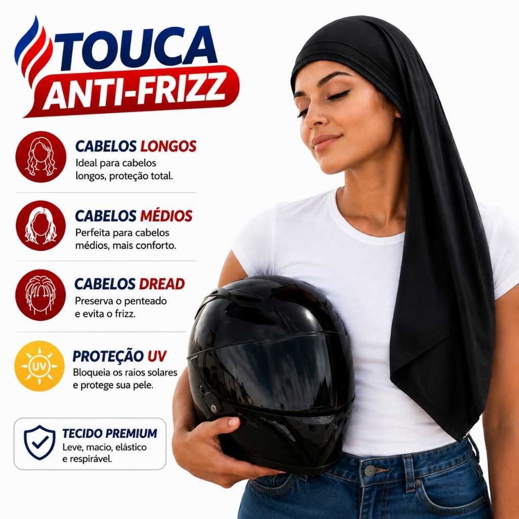 Balaclava touca anti-friz não embaraço cabelo dread tranças cabelo cacheado faixa cabelos longos médio Tan Hair