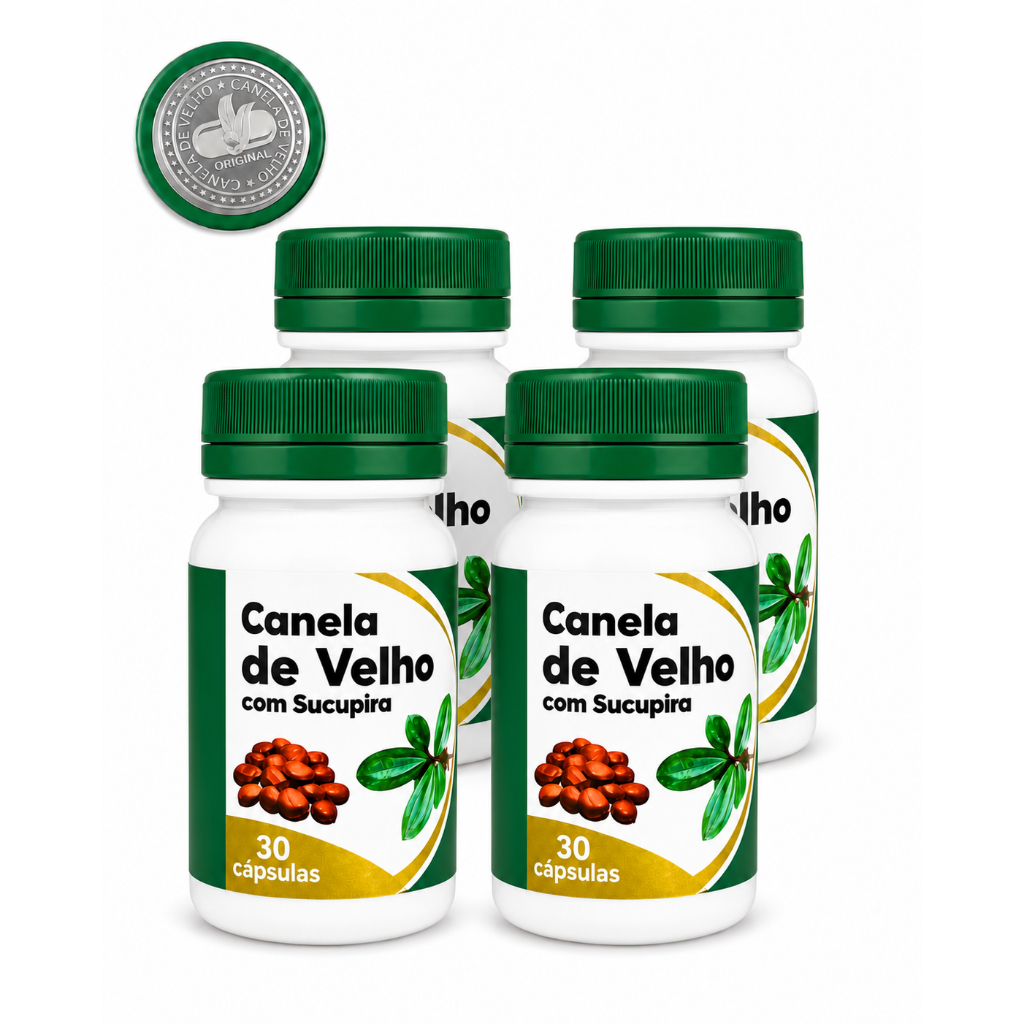 Kit 4 Suplemento Alimentar Original De Canela 100% Natural Com Selo
