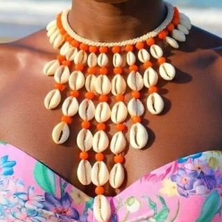 🟥colar acessórios masculino femininos colares colar masculino colar africano colar praia piscina envio imediato Full