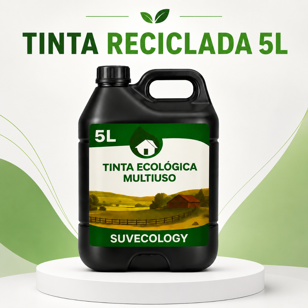 Tinta Óleo Reciclada 5L Multiuso Econômica Para Madeira Ferro Concreto Muro Portão e Cerca