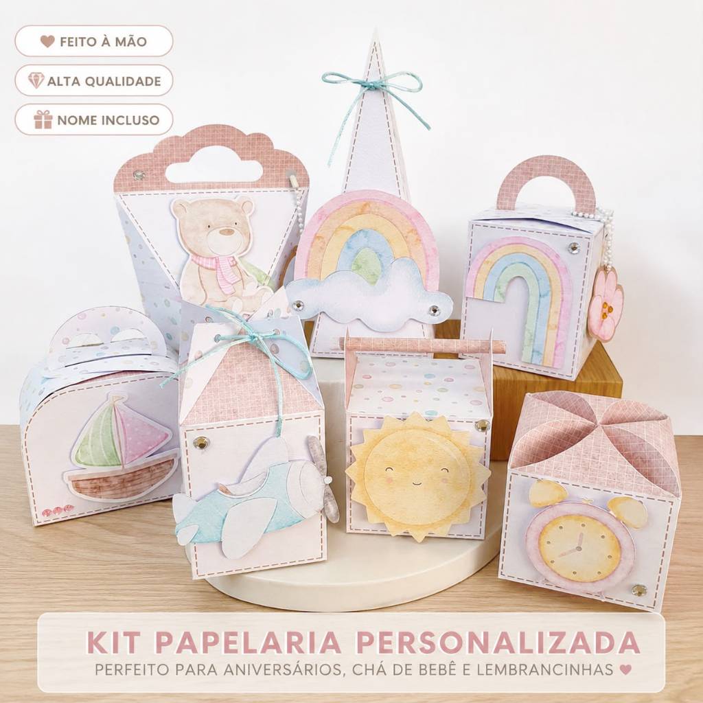 Kit personalizado Caixas personalizadas Festa infantil Chá de bebê Kit festa personalizado Lembrancinhas