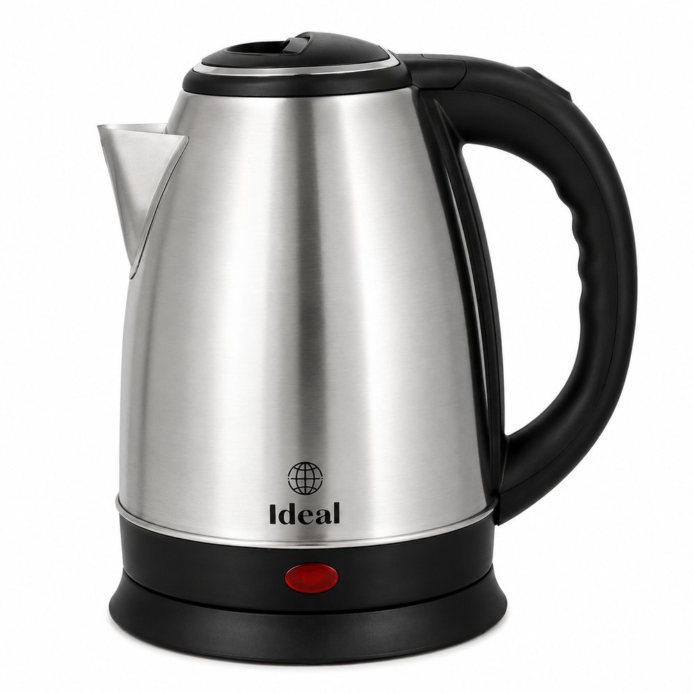 Chaleira Elétrica Inox 1,8 Litros Potente para Ferver Água em Minutos, Desligamento Automático, Alça Ergonômica