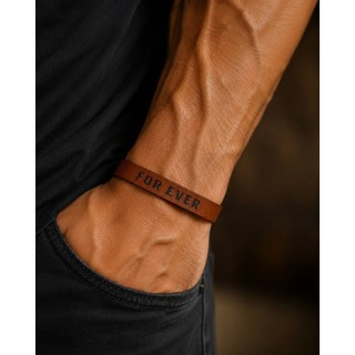 Pulseira Masculina Estilo Bracelete Ajustável Design Rústico
