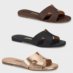 Rasteira Slide Chinelo Feminino Vizzano Glitter Delicado ORIGINAL