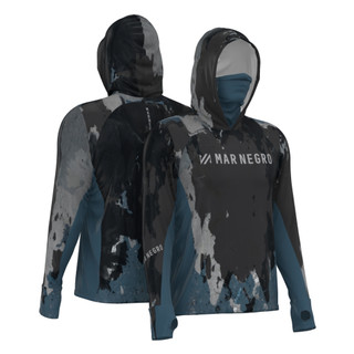 Camiseta Mar Negro 360 sublimada masculina proteção solar 50+ coleção nova 2025 buff capuz luva lançamento