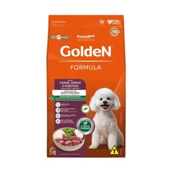 Ração Golden Formula Cães Adultos Raças Pequenas Carne e Arroz Mini Bits 15 kg