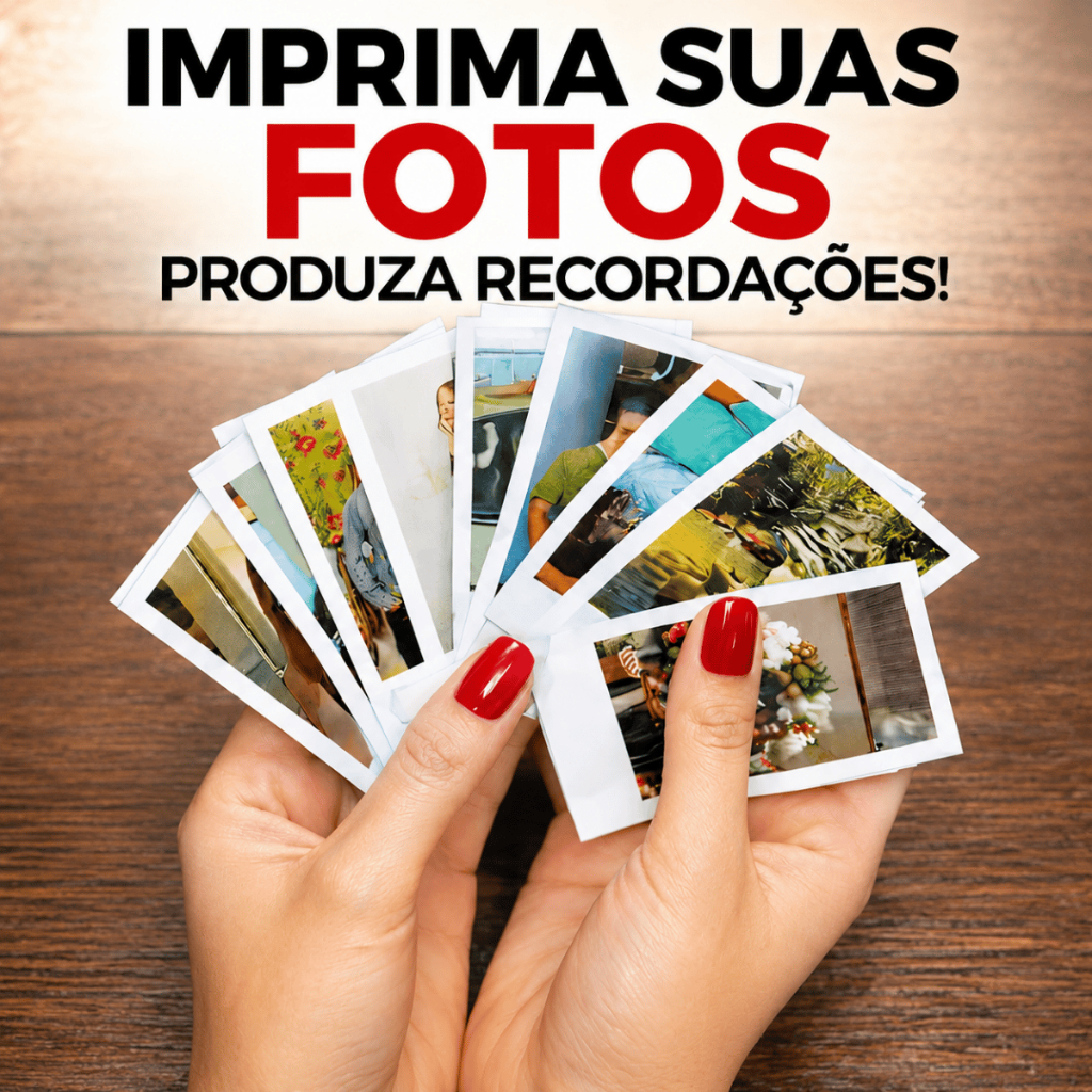 Mini Fotos 100 Revelação Personalizadas - Envio Rapido