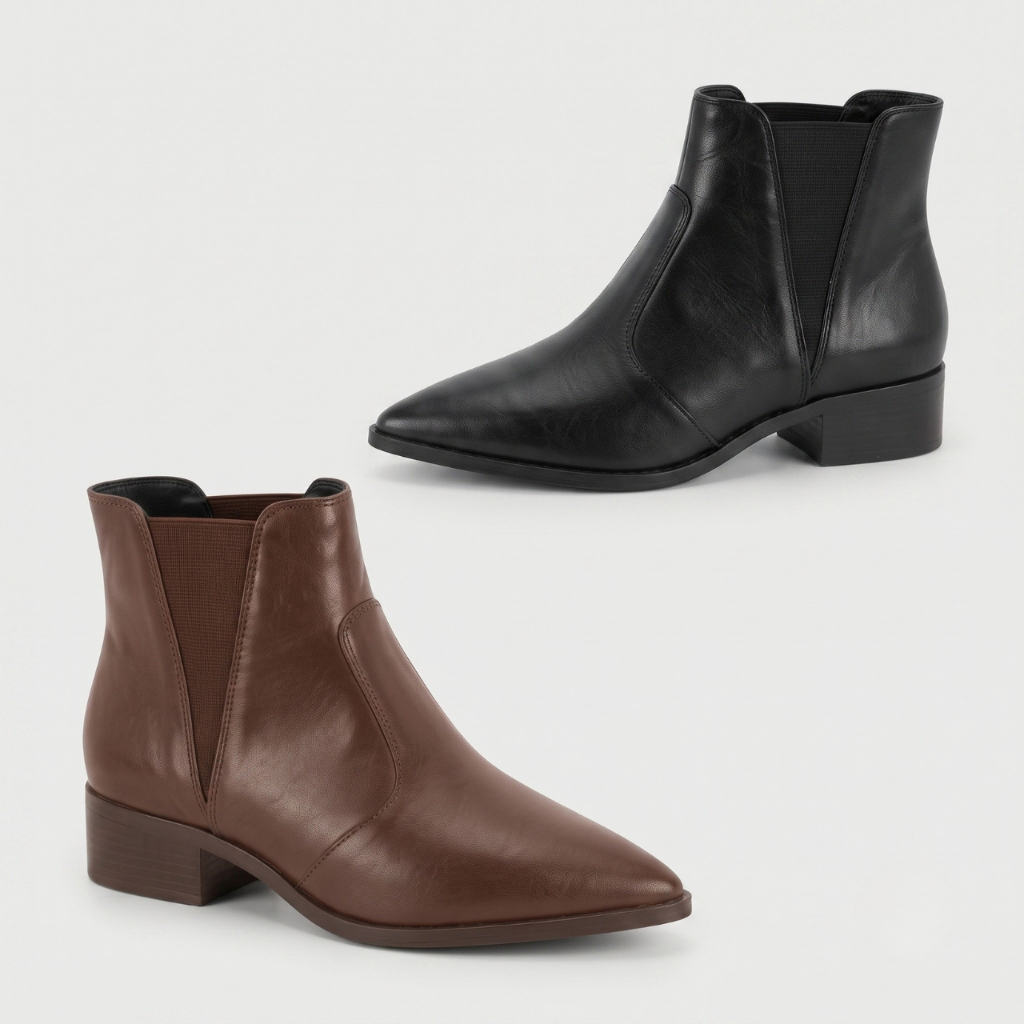 Bota Feminina Beira Rio Cano Baixo Elástico Lateral Country