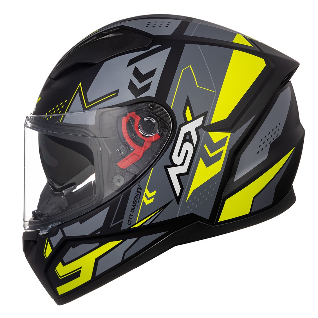 Capacete Masculino Asx City Diagon Sv Cinza Fosco Com Óculos Interno