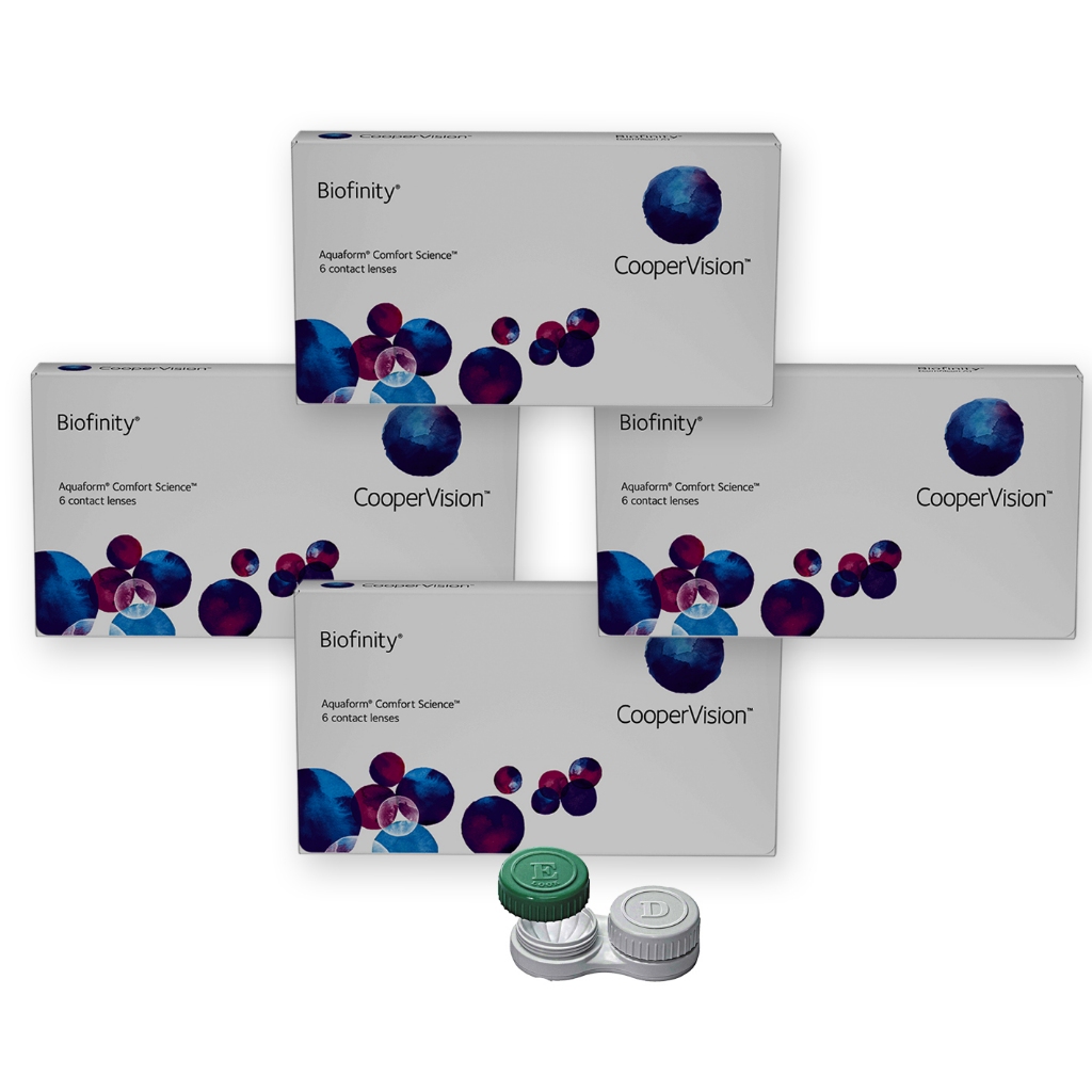 Lente De Contato Biofinity Coopervision 03 + 01 Grátis