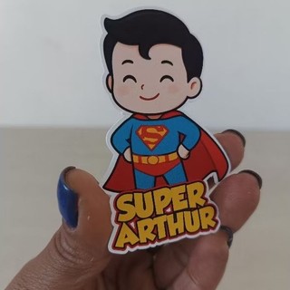 Aplique tag para tubete superman baby/ super homem / super heróis