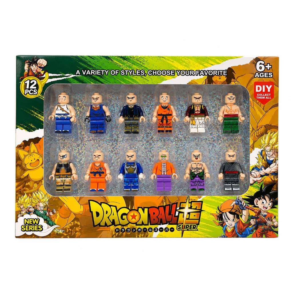 Lego com 12 personagens Dragon ball, Roblox ou sonic - (escolha) envio imediato