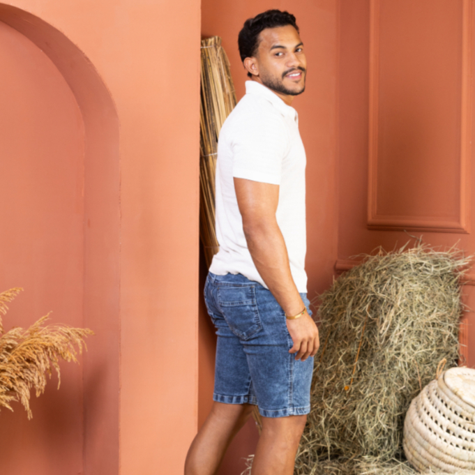 BERMUDAS JEANS MASCULINAS SLIM C/ LYCRA ELASTANO LISA MARMORIZADO CARGO PREMIUM TRADICIONAL CICLISTA