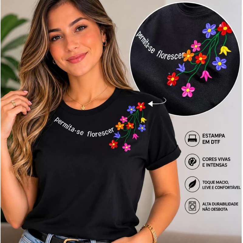 🌸 Camiseta Minimalista: 67% OFF na LumeWear!