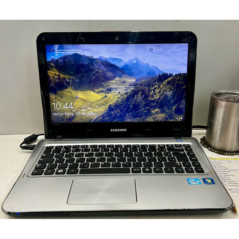 NOTEBOOK SAMSUNG NP-SF311 i3 - 2310M 4GB RAM HD 320GB  TELA 13.3” POL. BATERIA +
