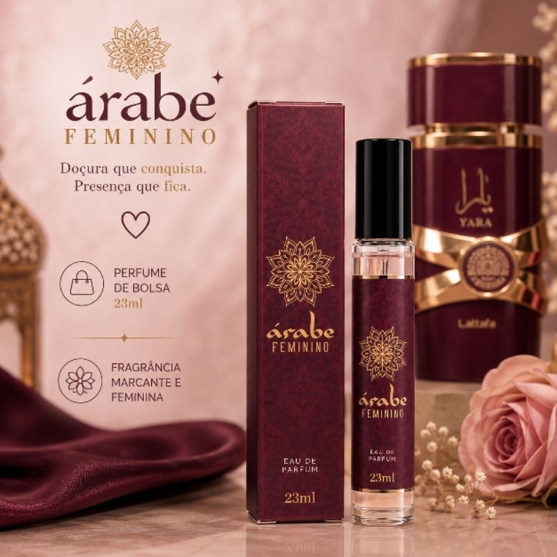 Perfume Árabe | Perfume de bolsa | Perfume Contratipo 23ml | Prático 23ml | Mini Perfume | Perfume Miniatura