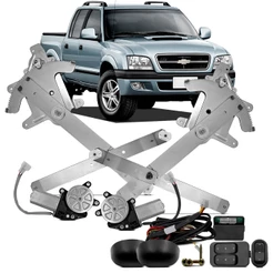 Kit Vidro Elétrico Sensorizado S10 Blazer 1995 A 2011 Dianteiro