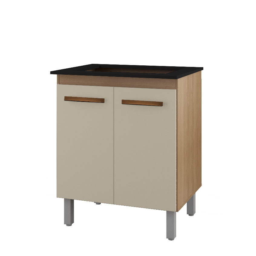 Envio Imediato - Balcão de Cozinha para Cooktop 2 Portas 4 e 5 Bocas Jade - MSI