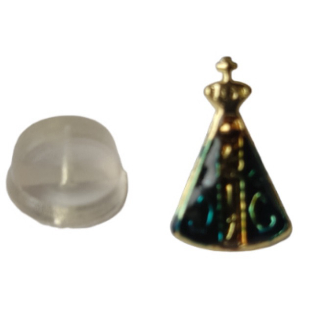 Broche Nossa Senhora Aparecida católico religioso PIN botton fé proteção acessório devocional
