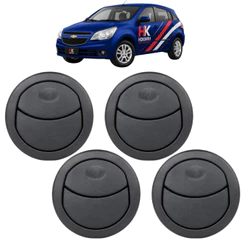 KIT 4 DIFUSOR DE AR CENTRAL E LATERAL AGILE MONTANA GRAFITE