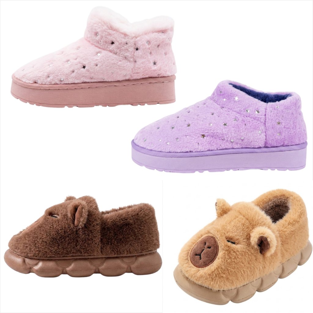 Pantufa Capivara E Botinha Infantil Menino Menina Antiderrapante