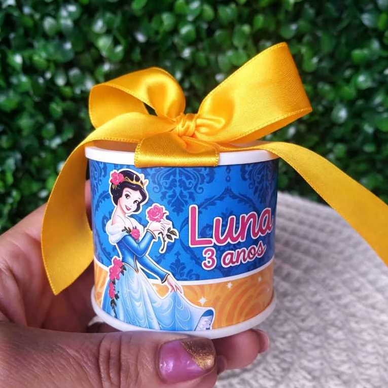 kit mini Tubolata 5x6 personalizada/BRANCA DE NEVE/ Lembrancinha aniversário infantil/ festa infantil