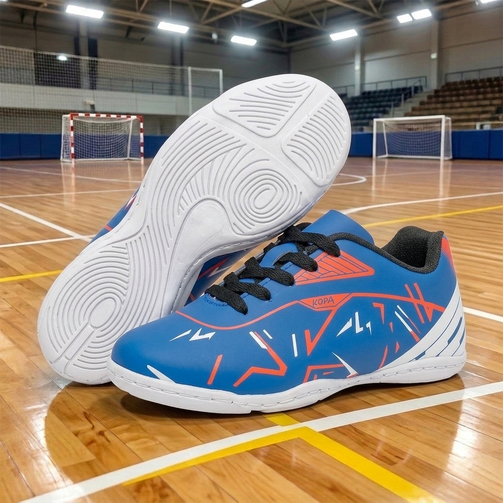 Chuteira Infantil Masculina Futsal Society Quadra Sintética Antiderrapante Resistente Confortável e Costurada 28 Ao 33