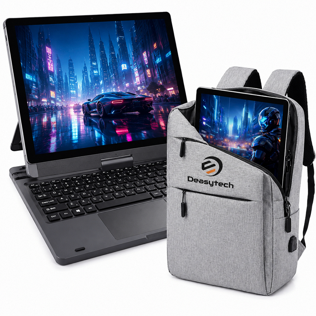 Tablet Android E19 Capa Giratória 256gb Memória 12gb Ram 11' Polegadas Cor Azul + Mochila