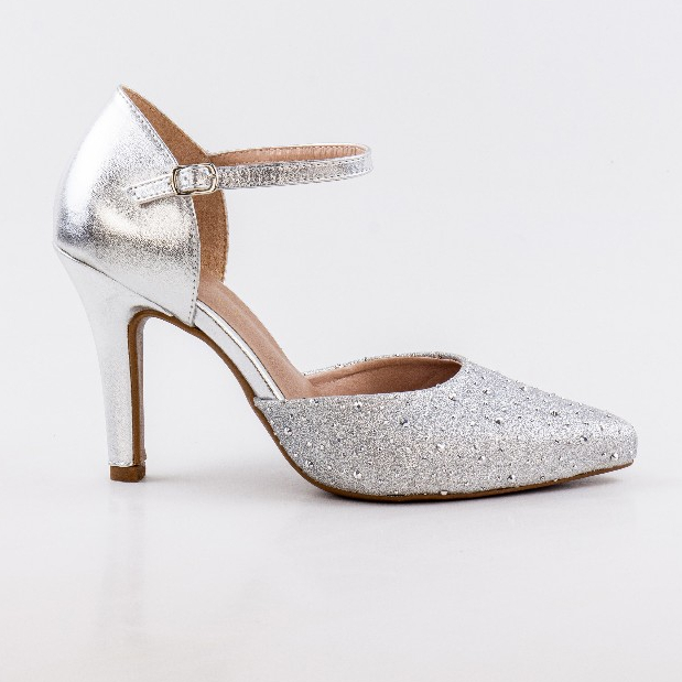 Scarpin Feminino - Salto 9cm- Brilho Festa