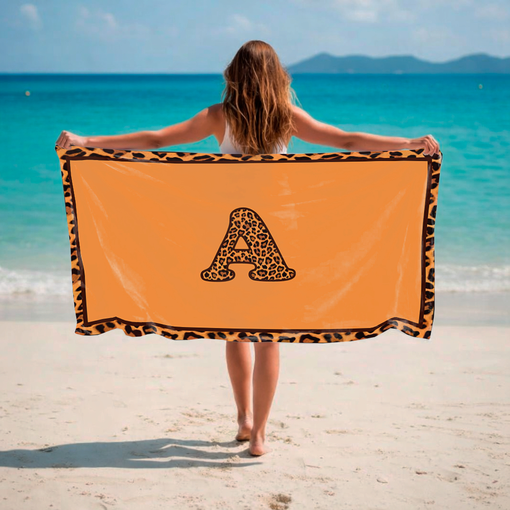 Canga de Praia Saída Piscina Personalizada A ao Z Verao Tecido Premium Estampas Exclusivas