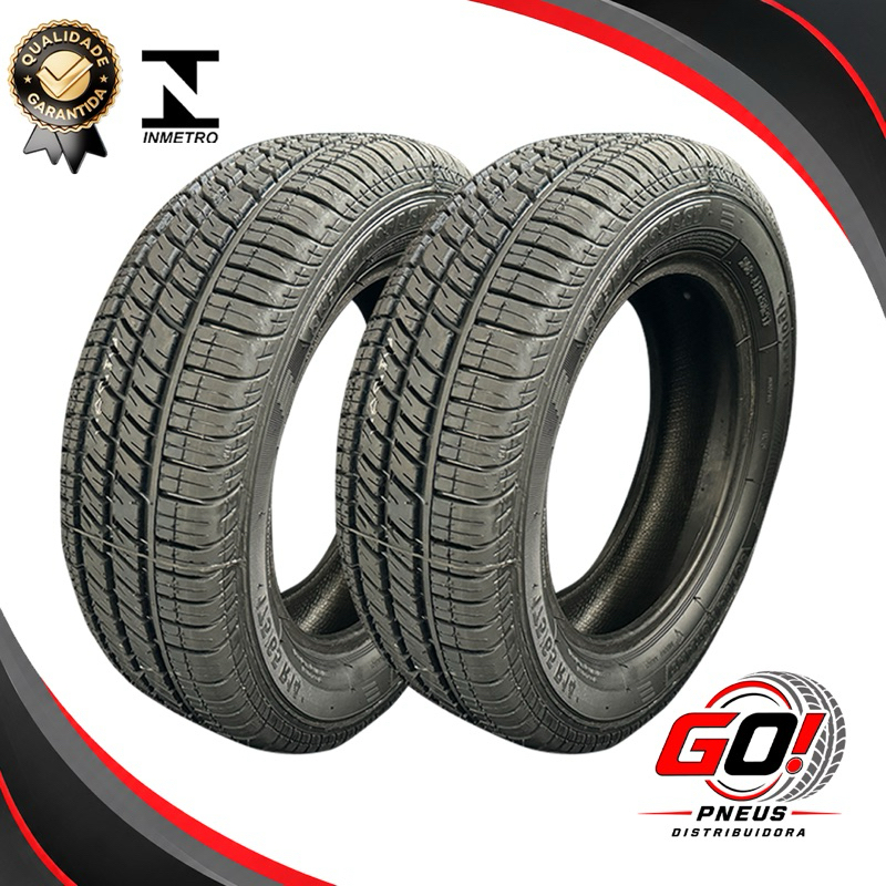 kit 2 Pneus 175/65 R14 Remold Premium Borracha Vipal
