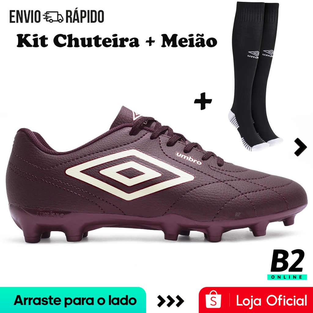 Chuteira Campo Umbro Class Footballer + Meião Umbro Team Original com Nota Fisc