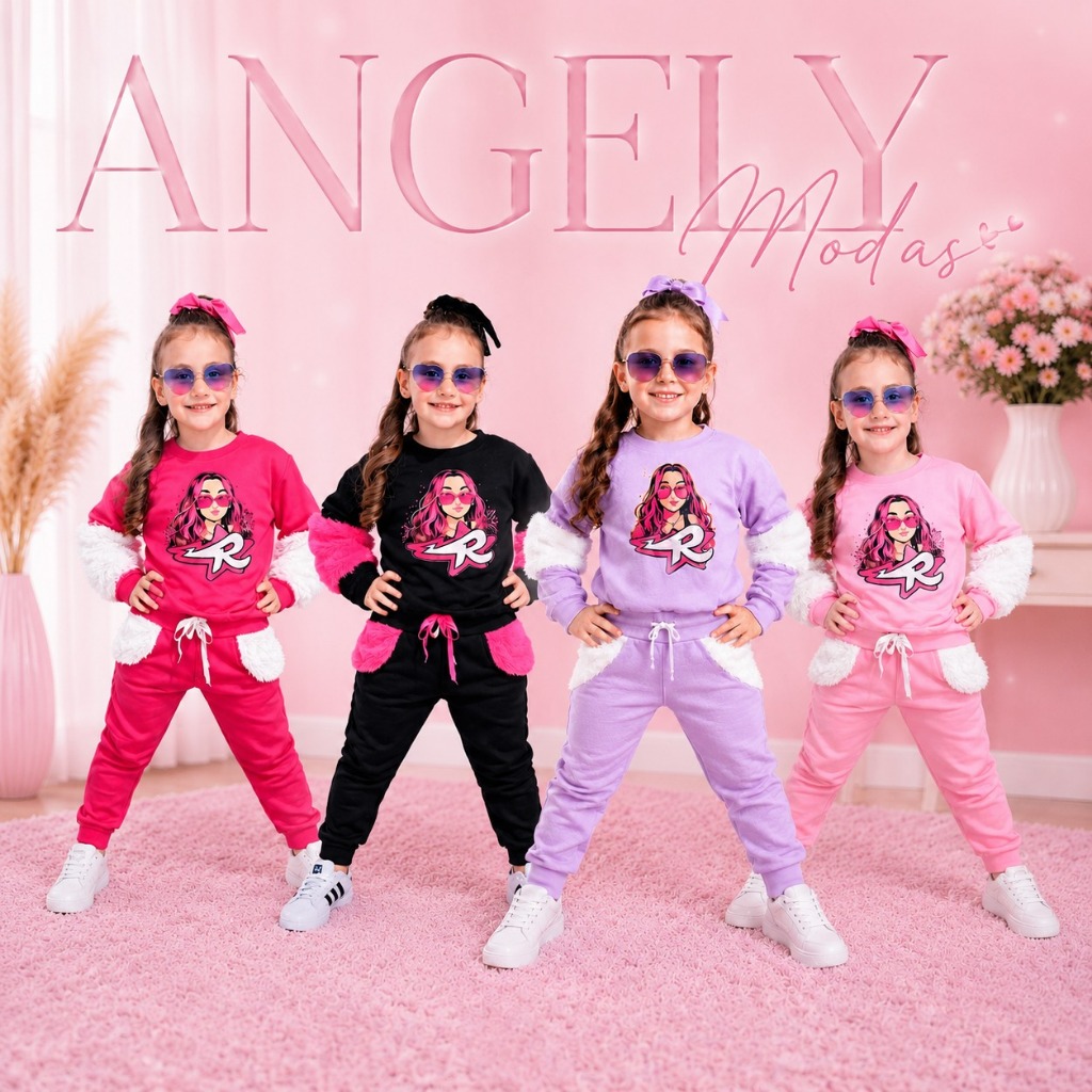 conjunto moletom infantil. Emilly Vick