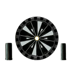 Pneu Roda Completa Flex Border 320 Eixo Universal Para Carrinho De Mão 100Kg 1/2Pol - 1 - 3/4Pol.