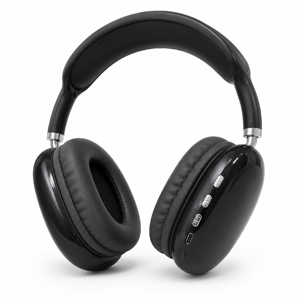 Fone de Ouvido Headphone Sem Fio Over-Ear com Microfone e Modo FM P9