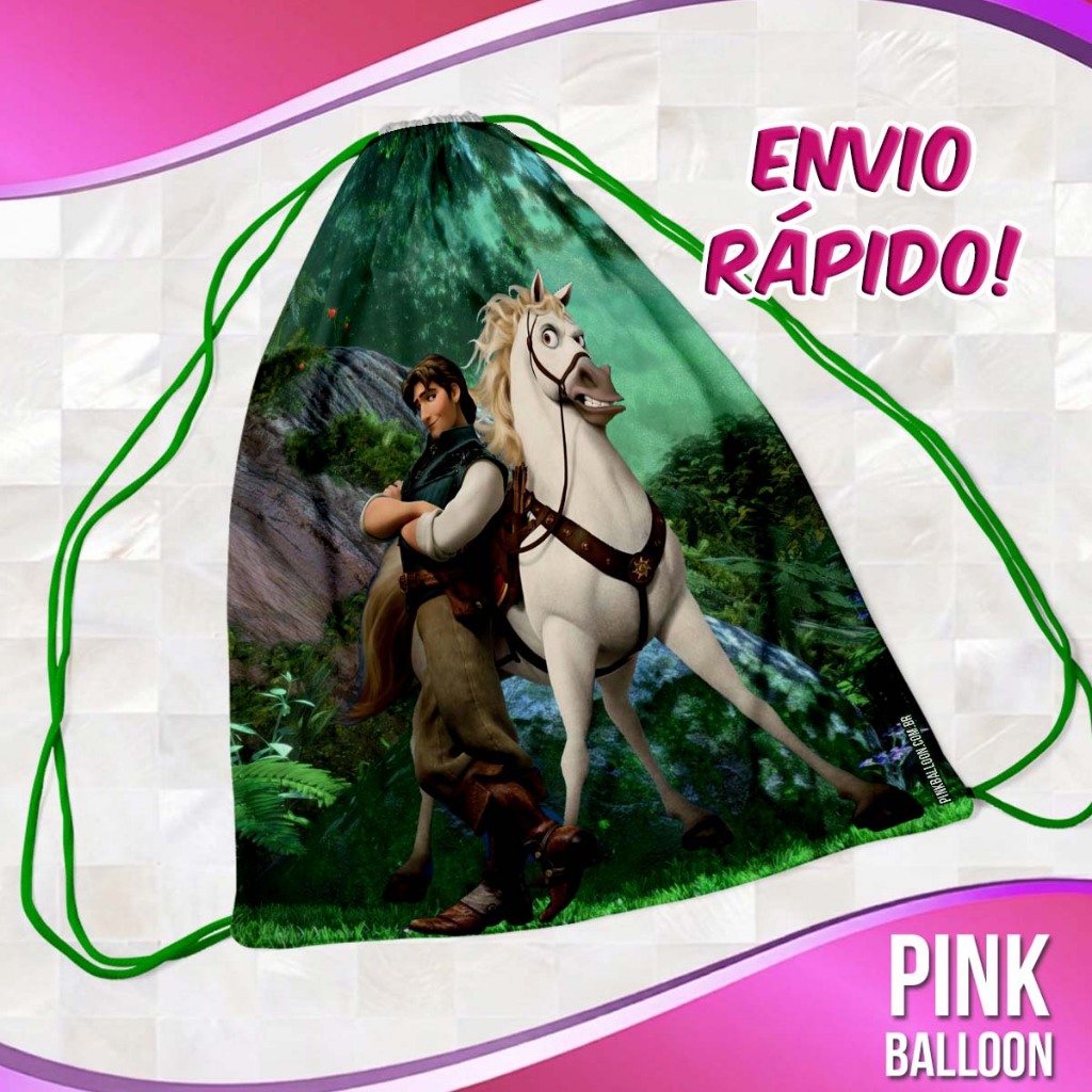 MOCHILINHA ENROLADOS 3 (ENVIO RÁPIDO) - SACOLINHA LEMBRANCINHA NÃO PERSONALIZADA