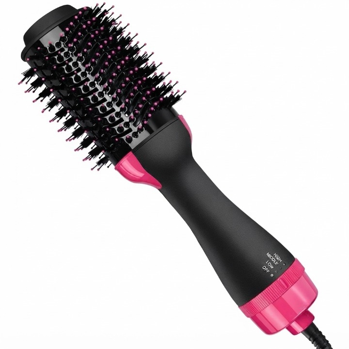 Escova Secadora 3 em 1 IDALI LIFE 1000W Alisadora Modeladora de Cabelo Ar Quente
