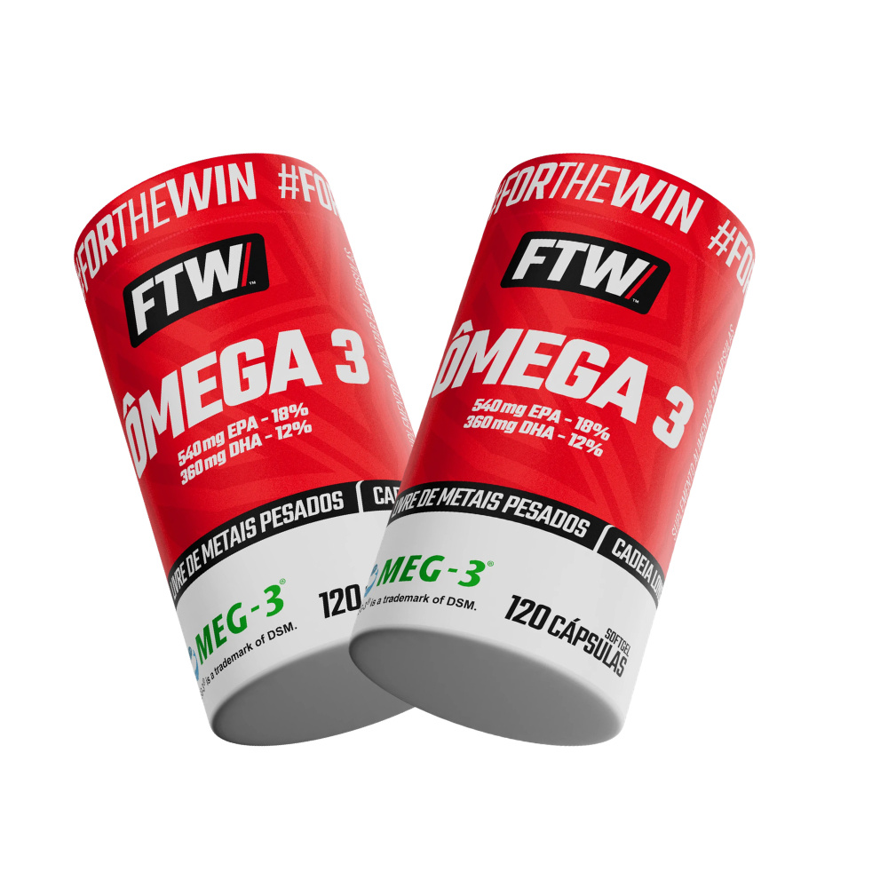 Kit 2x Ômega Meg - 3 120 Caps - FTW