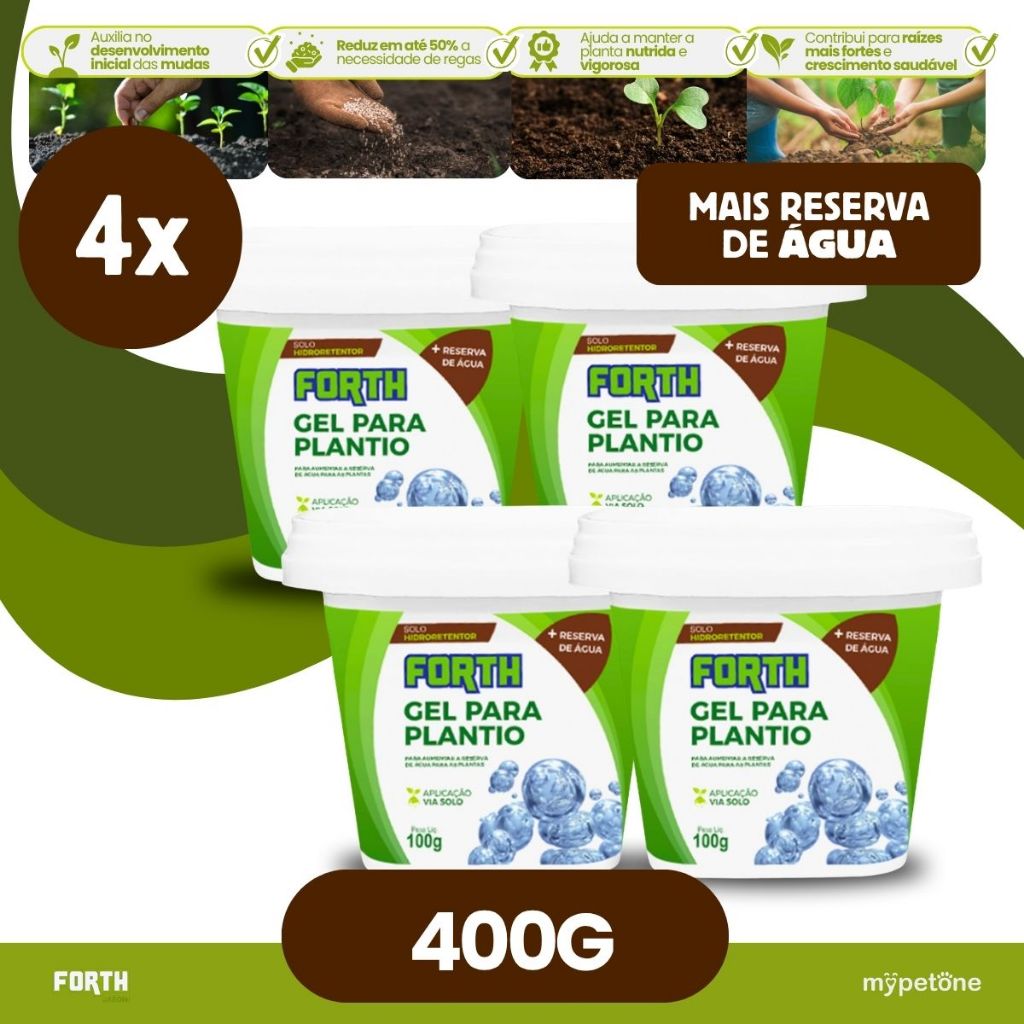 Kit 4 Forth Gel para Plantio - 100g