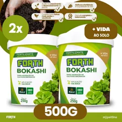 Kit 2 Adubo Fertilizante Forth Bokashi 250g P/ Cultivos Orgânico