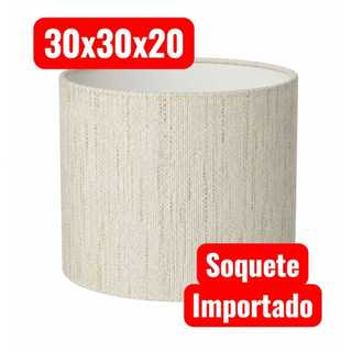 Cupula  média decorativa para abajur luminaria  pendente  30x30x20 em tecido modelo soquete importado